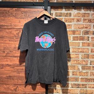 Hard Rock Cafe Vintage Washington, D.C. Black T-Shirt size XL (5)